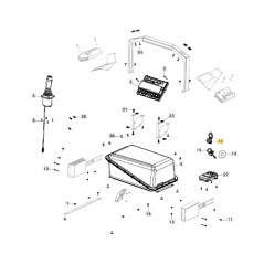 USB charging socket lawn tractor models GYRO900e ORIGINAL STIGA 118450201/1 | NewgardenParts.com