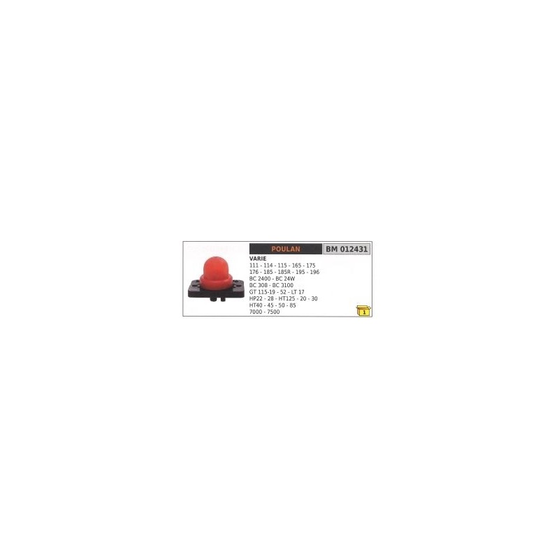 Petrol mixture primer POULAN 111 - 114 - 115 - BC308 - BC24W - HP22 chainsaw