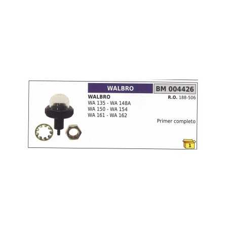 Primer miscela benzina WALBRO WA135 WA161 carburatore decespugliatore | NewgardenParts.com