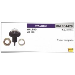 WALBRO WA140 Vergaser, Freischneider 188-511 Benzinmischung Grundierung