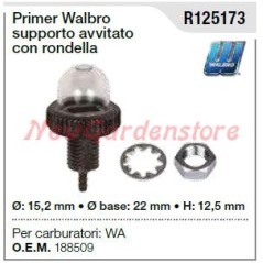 WALBRO carburettor primer Wa lawn mower mower R125173 | NewgardenParts.com