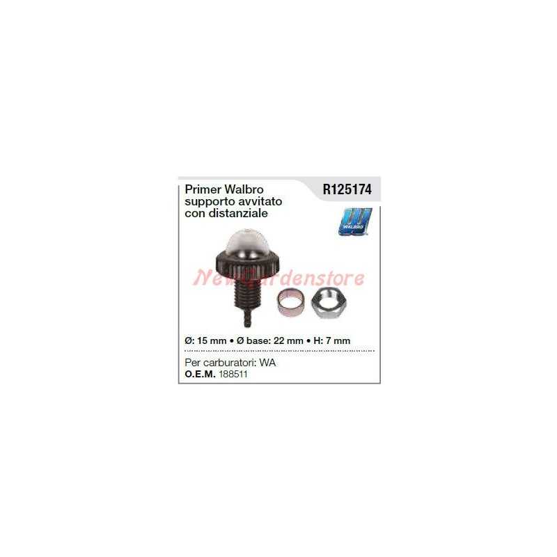 Amorçage WALBRO pour carburateur de tondeuse WA R125174