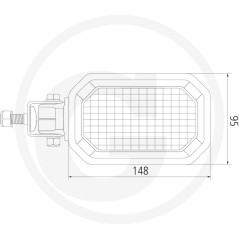 Proyector de trabajo led iluminación de amplio alcance 10-30 V | NewgardenParts.com