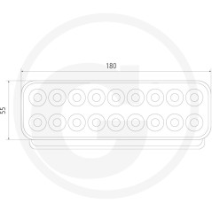 Working floodlight led wide-range lighting 10-30 V | NewgardenParts.com