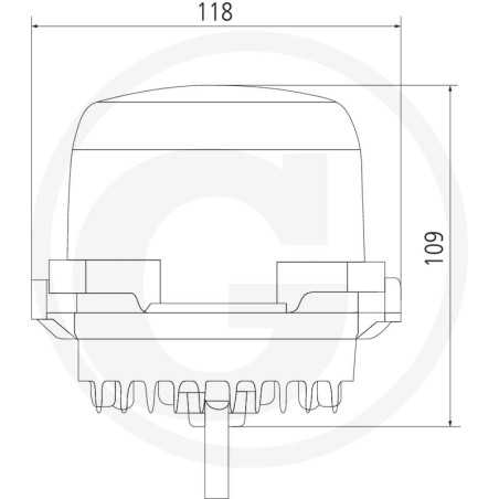 Proyector de trabajo led iluminación de amplio alcance 10-30 V