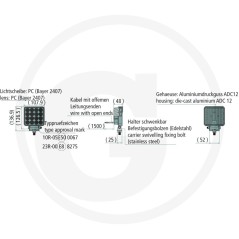 Working floodlight led proximity lighting 10-30 V | NewgardenParts.com