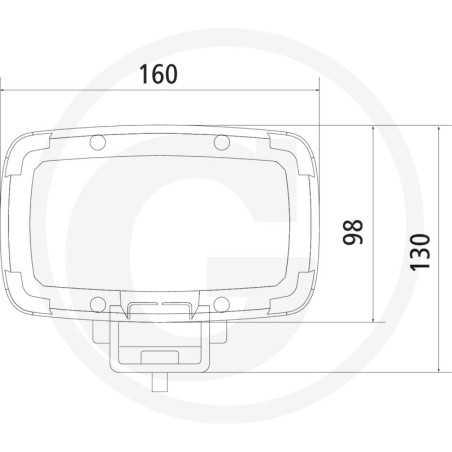 Work floodlight led proximity lighting 10-30 V