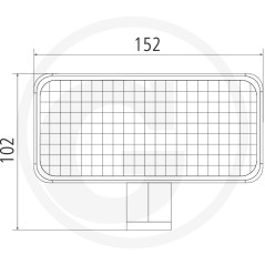 Work floodlight led near-field illumination 10-30 V | NewgardenParts.com