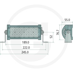 Proyector de trabajo de barra iluminación de proximidad o de haz extensivo | NewgardenParts.com