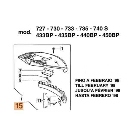 Brushcutter disc guard models 433BP 722S ORIGINAL EMAK 61030197 | NewgardenParts.com