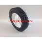 Universal plastic ribbed mower wheel 200mm 12.5mm traction roller 420084