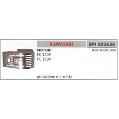 Exhaust guard KAWASAKI brushcutter FC 150V 180V 002636