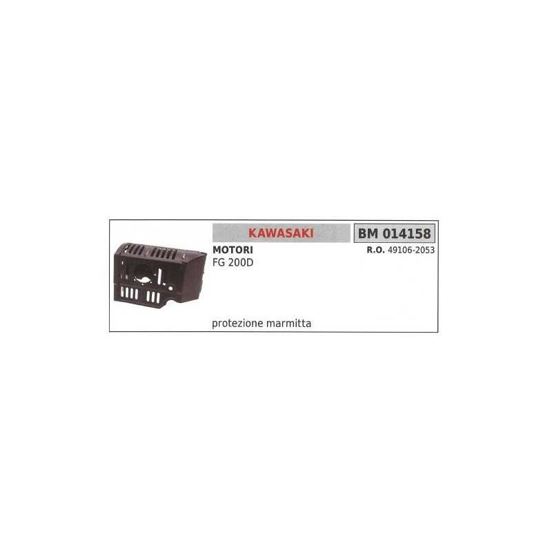 Protection d'échappement KAWASAKI débroussailleuse FG 200D 014158