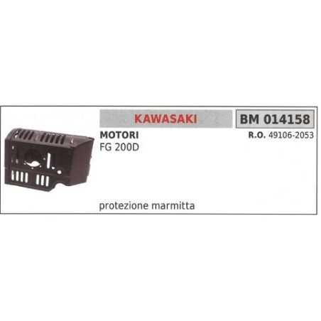 Protection d'échappement KAWASAKI débroussailleuse FG 200D 014158 | NewgardenParts.com