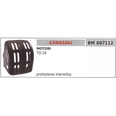Protection de silencieux KAWASAKI débroussailleuse TD 24 007112 | NewgardenParts.com