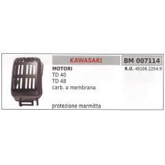Protection de silencieux KAWASAKI débroussailleuse TD 40 48 007114 | NewgardenParts.com