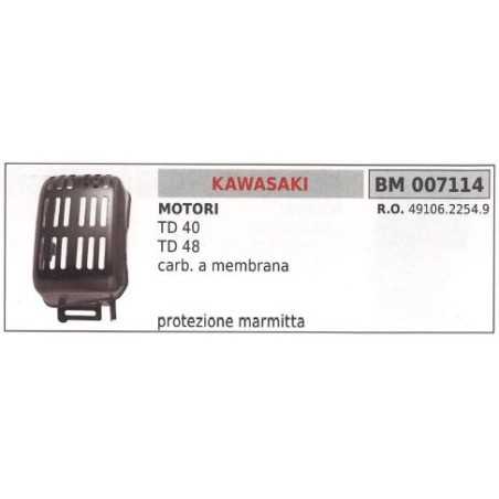 Protection de silencieux KAWASAKI débroussailleuse TD 40 48 007114 | NewgardenParts.com
