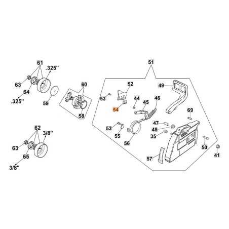 Protecteur de tronçonneuse ORIGINAL OLEOMAC GS630 modèles 50070149R 50070149 | NewgardenParts.com