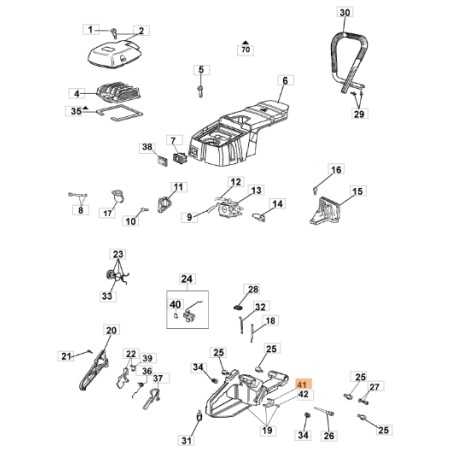 Protection tronçonneuse modèles GS630 ORIGINAL OLEOMAC 50250025R 50250025 | NewgardenParts.com