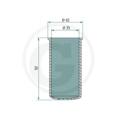 Protector de toma de fuerza para tractor agrícola 1 3/8 614397010 | NewgardenParts.com