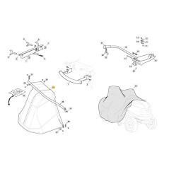 Lawn tractor exit guard for 1330M ORIGINAL STIGA models 325600093/1 | NewgardenParts.com