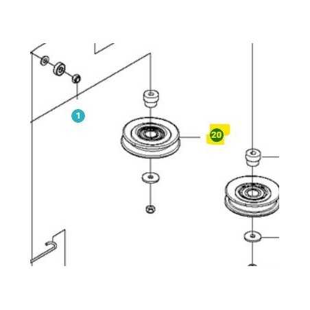 RIEMENSCHEIBE 597922601 ORIGINAL HUSQVARNA | NewgardenParts.com
