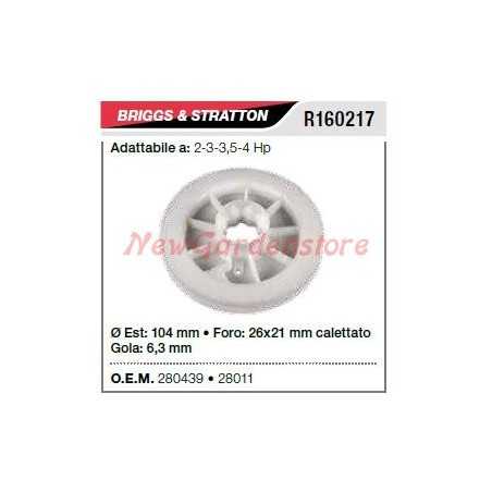 B&S Rasenmäher Rasenmäher 2-3-3,5-4 PS Anlasserriemenscheibe R160217 | NewgardenParts.com