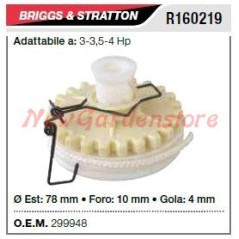 B&S Lawnmower cortacésped polea de arranque 3 3,5 4 cv R160219 299948 | NewgardenParts.com