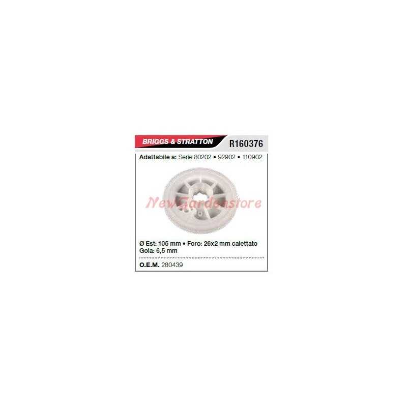 B&S cortacésped polea de arranque 80202 92902 R160376