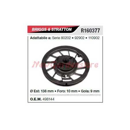 B&S Poulie de démarrage pour tondeuse à gazon 80202 92902 R160377 | NewgardenParts.com