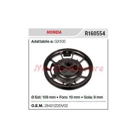 Polea de arranque HONDA para tractor cortacésped GX100 R160554 | NewgardenParts.com