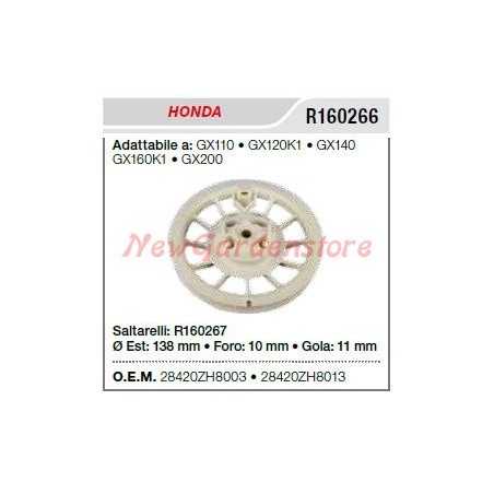 Polea de arranque HONDA para cortacésped GX110 120K1 R160266 | NewgardenParts.com
