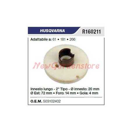 Puleggia avviamento HUSQVARNA MOTOSEGA 61 181 266 R160211 | NewgardenParts.com