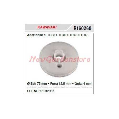 Puleggia avviamento KAWASAKI decespugliatore TD33 40 43 48 R160268 | NewgardenParts.com