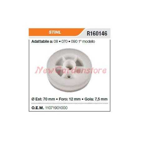 Puleggia avviamento STIHL motosega 08 070 090 1° MODELLO R160146 | NewgardenParts.com