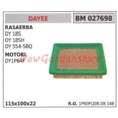 Filtro aria DAYEE per rasaerba DY 18S e motori DY1P64F 027698 | NewgardenParts.com