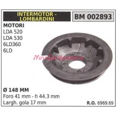 LOMBARDINI LDA 520 530 6LD360 6 LD motor hoe starter pulley 002893 | NewgardenParts.com