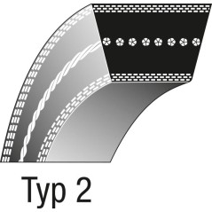 Lawn mower belt ECHO WESTWOOD 062280-7500 | NewgardenParts.com
