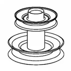 ORIGINAL pulley MTD 756-05184 | NewgardenParts.com