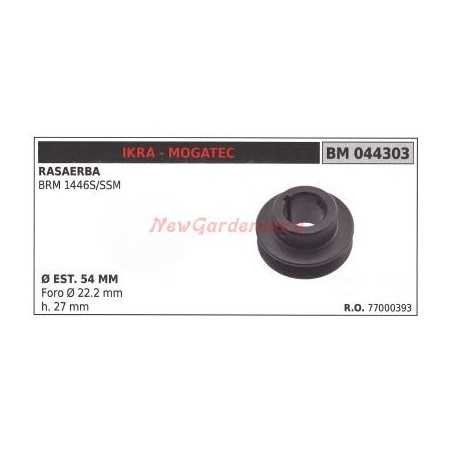 Lawn mower cutter pulley BRM 1446S/SSM IKRA 044303 | NewgardenParts.com