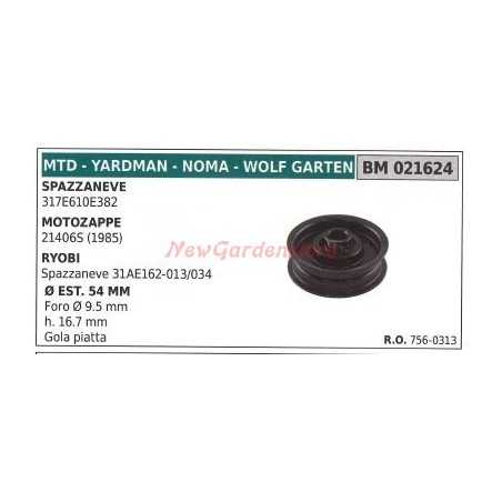 Puleggia per spazzaneve 317E610E382 MTD 021624 | NewgardenParts.com