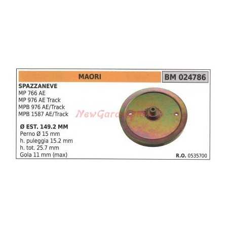 Puleggia per spazzaneve MP 766 AE MAORI 024786 | NewgardenParts.com