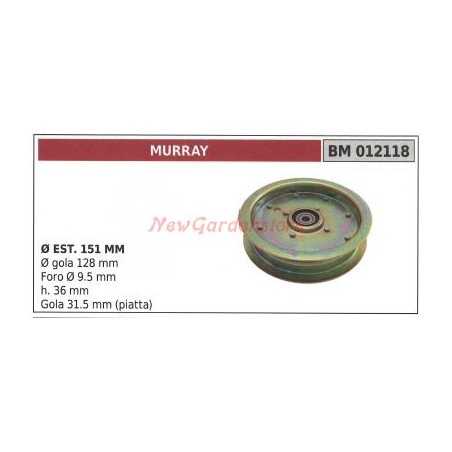 Polea para tractor cortacésped MURRAY 012118 | NewgardenParts.com