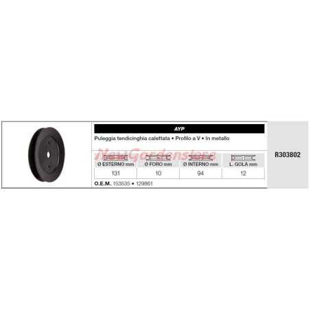 Idler pulley AYP for lawn tractor R303802 | NewgardenParts.com