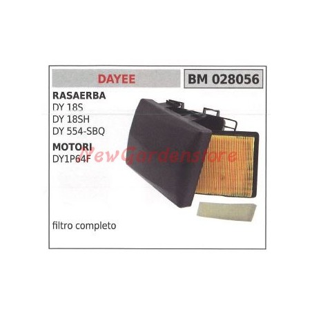 Filtro aria DAYEE per rasaerba DY 18S e motori DY1P64F 028056 | NewgardenParts.com