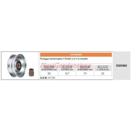 Riemenspannrolle JACOBSEN Rasentraktor R301065 | NewgardenParts.com