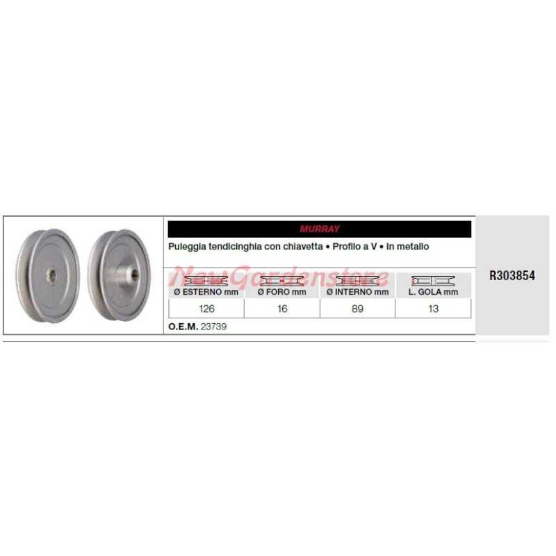 Polea tensora de la correa de la cortadora de césped MURRAY R303854