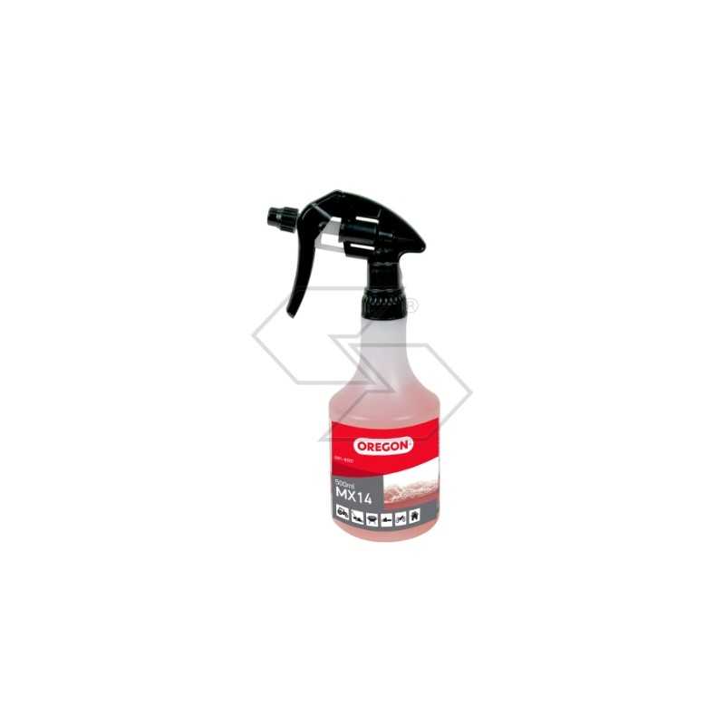 Multipurpose cleaner OREGON MX14 removes gum and sap from chainsaw bar Multipurpose cleaner OREGON MX14 removes gum and sap from chainsaw bar