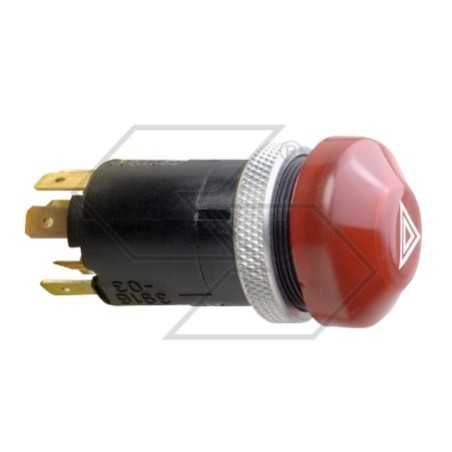 Illuminated 12V waterproof emergency pushbutton switch for agricultural tractor | NewgardenParts.com