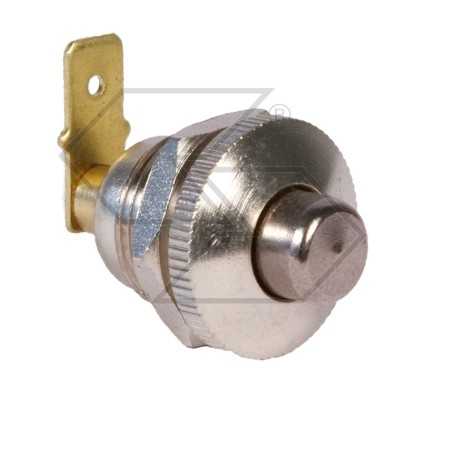 Chromed ground button with faston connection for agricultural tractor | NewgardenParts.com
